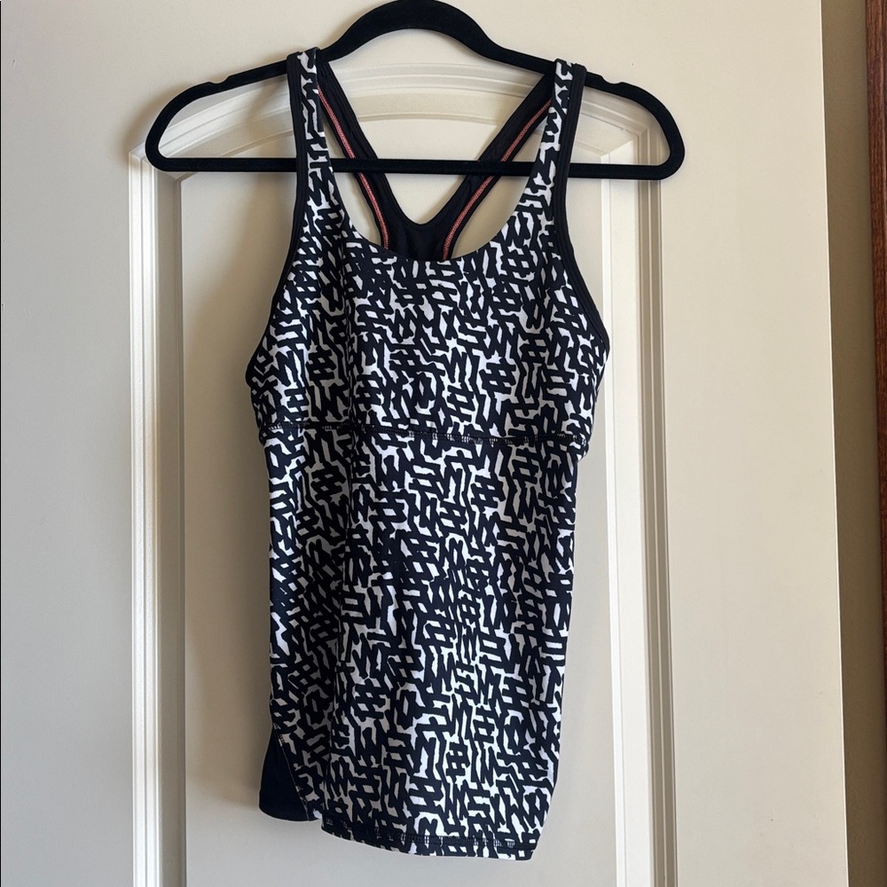 lululemon athletica Black and White Tank Top